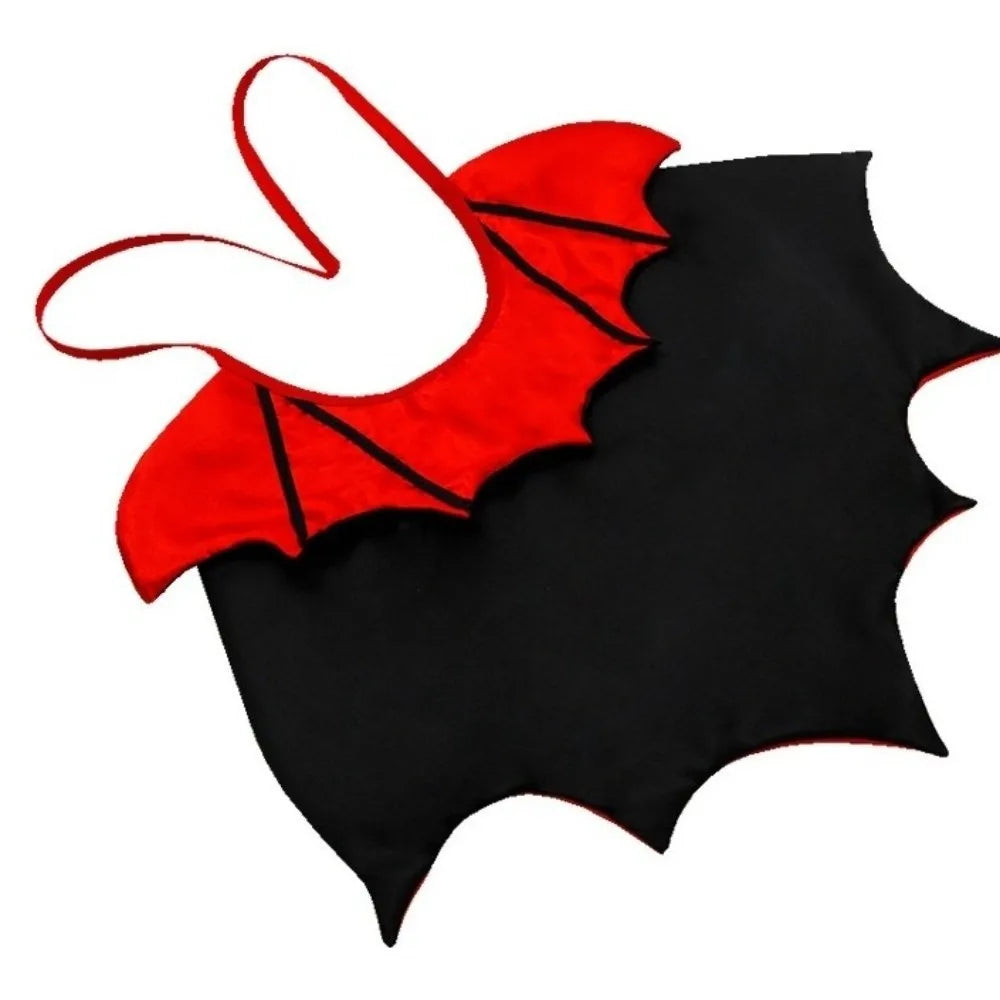 Bat Transformation Halloween Pet Costume Stand-collar Comfortable Cat Cosplay Cloak Bow Soft Fabric Small Dog Knight Cape Party