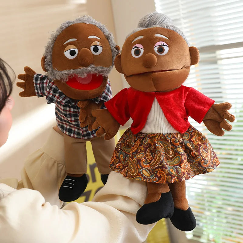 Family Hand Puppets – 38cm Plush Character Puppets for Storytelling & Role Play - Big Tim's Magic Emporium