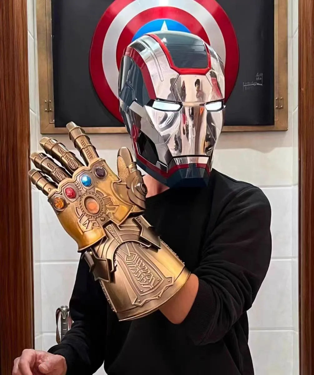 Iron Man War Machine 1:1 Cos Mask Wearable Helmet Remote Voice Control Automatic Helmet Mask Halloween Cosplay Props Adult Gift - Big Tim's Magic Emporium