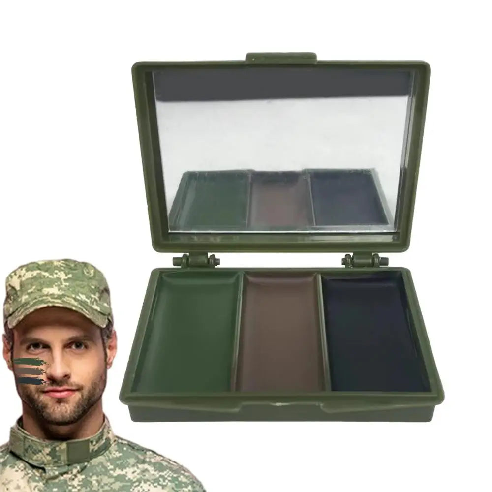 3 Colors Army Fans CS Shooting Face Paint Camouflage Oil Men Women Outdoor Military Training Hunting Tactical Football Gear