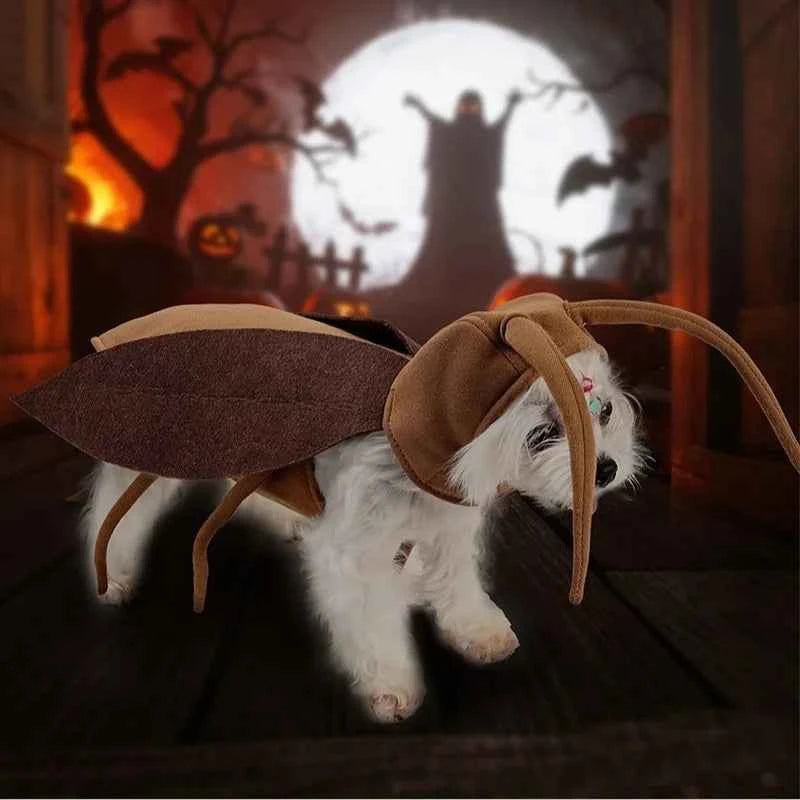 Kawai Pet Transformation Costume Funny Halloween Cockroach Costume Dogs Cats Dress Up Clothing For Outdoor Party Props Gift