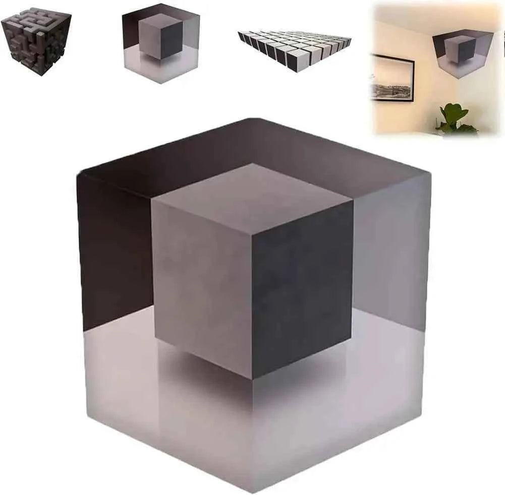 3D Optical Illusion Wallpaper High Quality Paper Easy Installation Modern Abstract Design for Living Room Bedroom Office Decor
