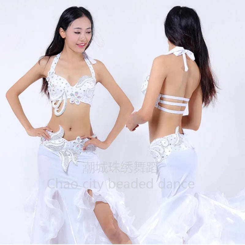 Customized Halloween Belly Dance Costume Set | Exotic Dancewear with Big Skirt - Big Tim's Magic Emporium