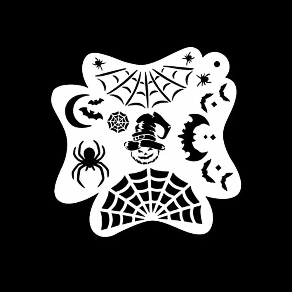 Face Paint Stencils Professional Body Art Paint Stencils Reusable for Adults Kids Easily Use Templates for Parties Makeup Tools