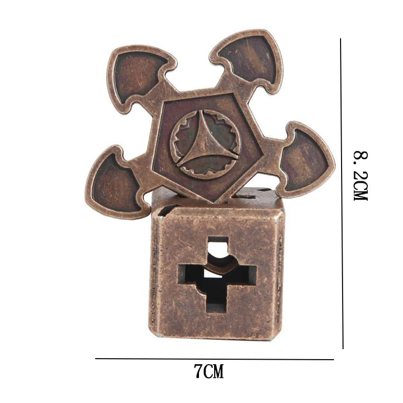 Magic Metal Brain Teaser Puzzles Educational Toys for Kids Children Teens IQ Logic Test Disentanglement Mind Challenge