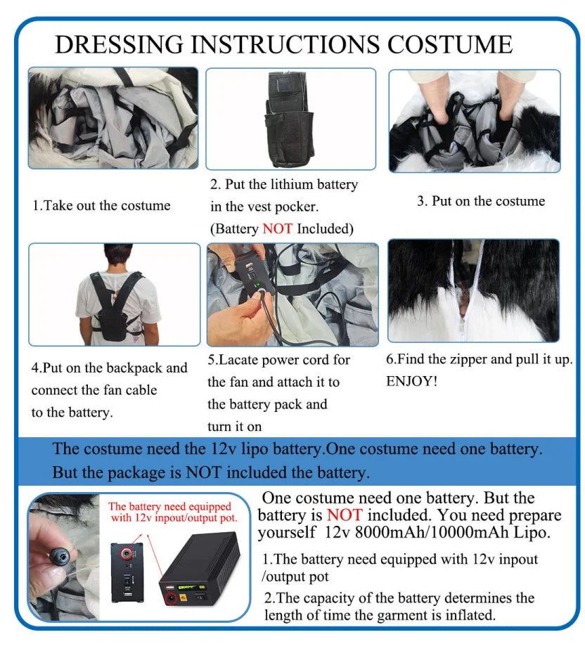 Inflatable Green Dinosaur Mascot Costume Funny Blow up Outfit for Halloween Christmas Carnival Party No Battery included