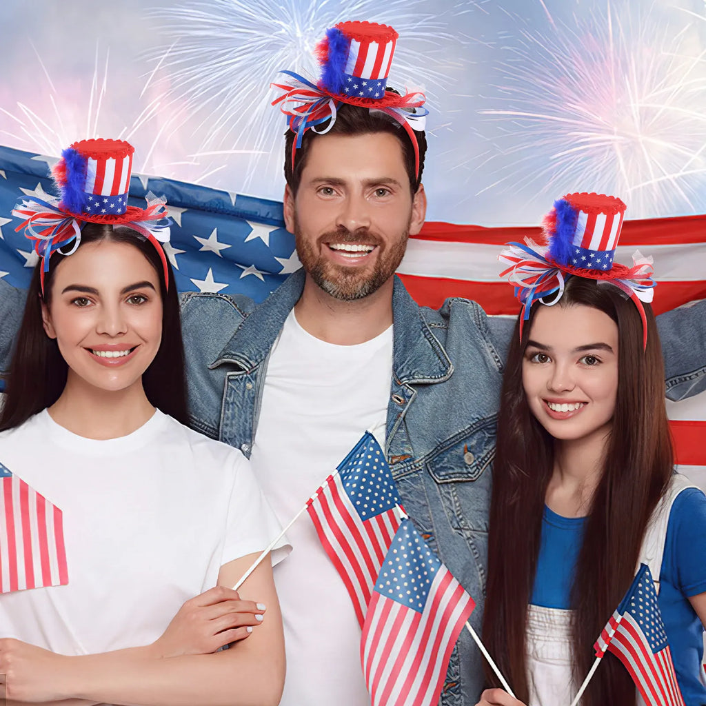 Independence Day Headband Usa Flag Design Celebrate with Style Perfect for 4Th of July Party Favors Women Patriotic Spirit