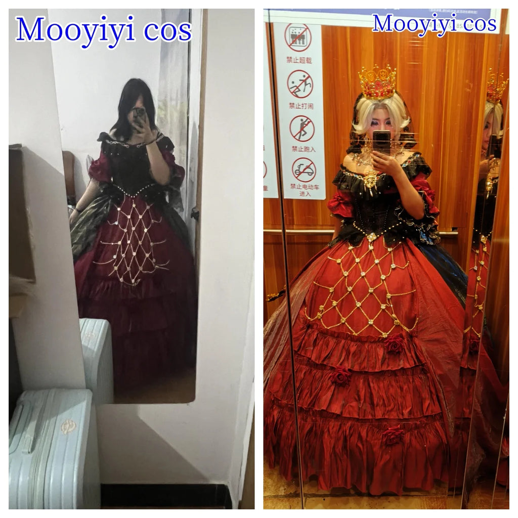 Mary‌ Cosplay Costume for Halloween Christmas Comic Exhibition Game Identity V Bloody Cute Woman S-XXL New Red Dress IN STOCK - Big Tim's Magic Emporium