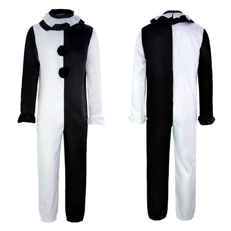 Art The Clown Cosplay Movie Terrifier 2 Art The Clown Cosplay Costume Jumpsuit Mask Halloween Costumes Mask for Men Women - Big Tim's Magic Emporium
