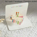 Birthday Greeting Cards 3D Pop Up Gift Card Gift Cards with Envelope Wedding Decorations for Tables Greeting Cards Gift Card
