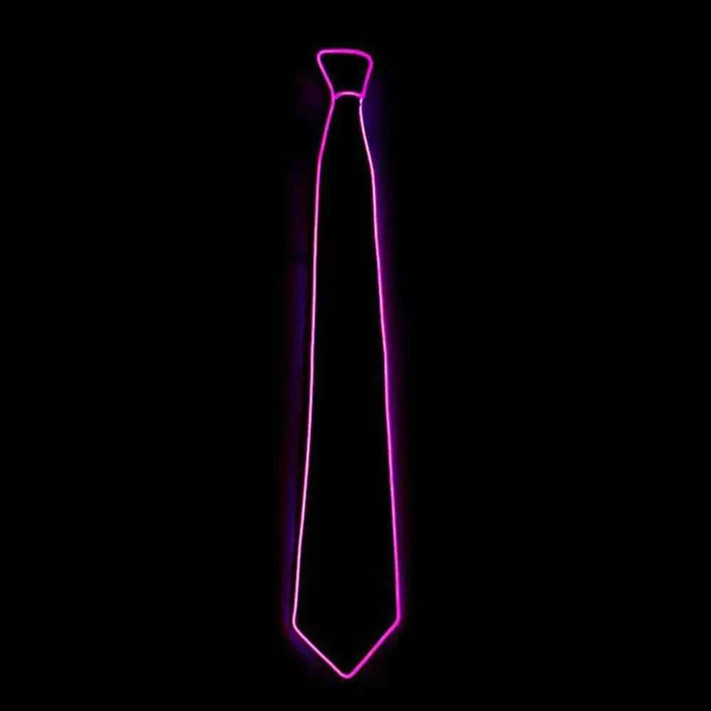 Shirt Fashion Stage Props Business Party For Women EL Wire Neon Gift For Men Glowing Tie Neck Ties Luminous Tie LED Tie