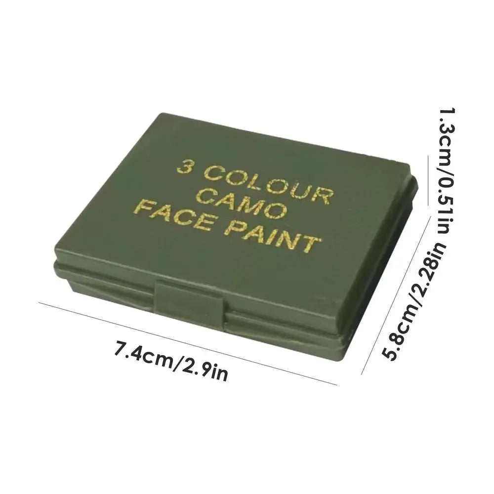 3 Colors Army Fans CS Shooting Face Paint Camouflage Oil Men Women Outdoor Military Training Hunting Tactical Football Gear