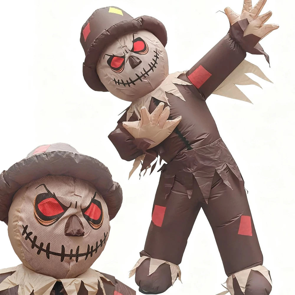 Scarecrow Inflatable Costume Carnival Halloween Costume Props Prop Clothing Birthday Party Prank Cosplay Cartoon Doll Costume - Big Tim's Magic Emporium