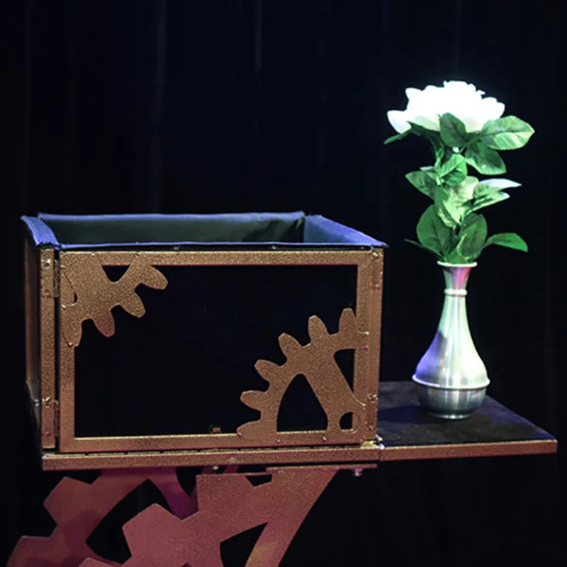 Industrial Style Magician Table Magic Tricks Easy to Assemble and Portable Metal Structure With Extra Storage Magia Desk Prop - Big Tim's Magic Emporium