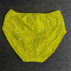 High-Waist Sequined Disco Briefs & Stage Performance Hot Pants