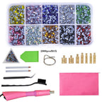 Fast-Heated Hotfix Rhinestone Applicator Wand Tool Kit