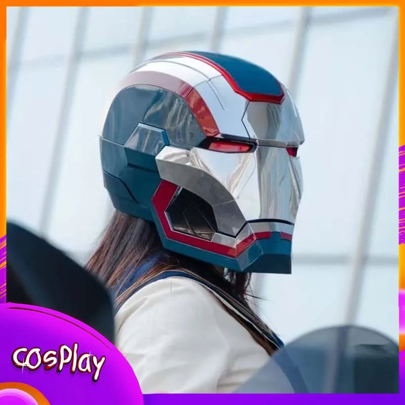 Iron Man War Machine 1:1 Cos Mask Wearable Helmet Remote Voice Control Automatic Helmet Mask Halloween Cosplay Props Adult Gift - Big Tim's Magic Emporium