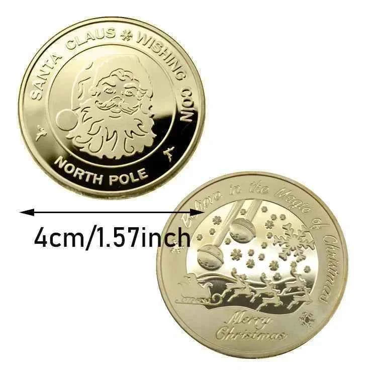 Souvenir Coin Merry Christmas Commemorative Coins Collection Metal Crafts