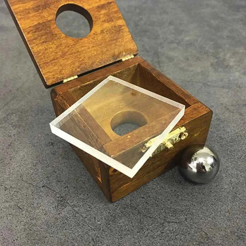 Steel Ball Thru Glass Magic Tricks Penetration Solid through Solid Magia Magician Close Up Illusions Gimmick Props
