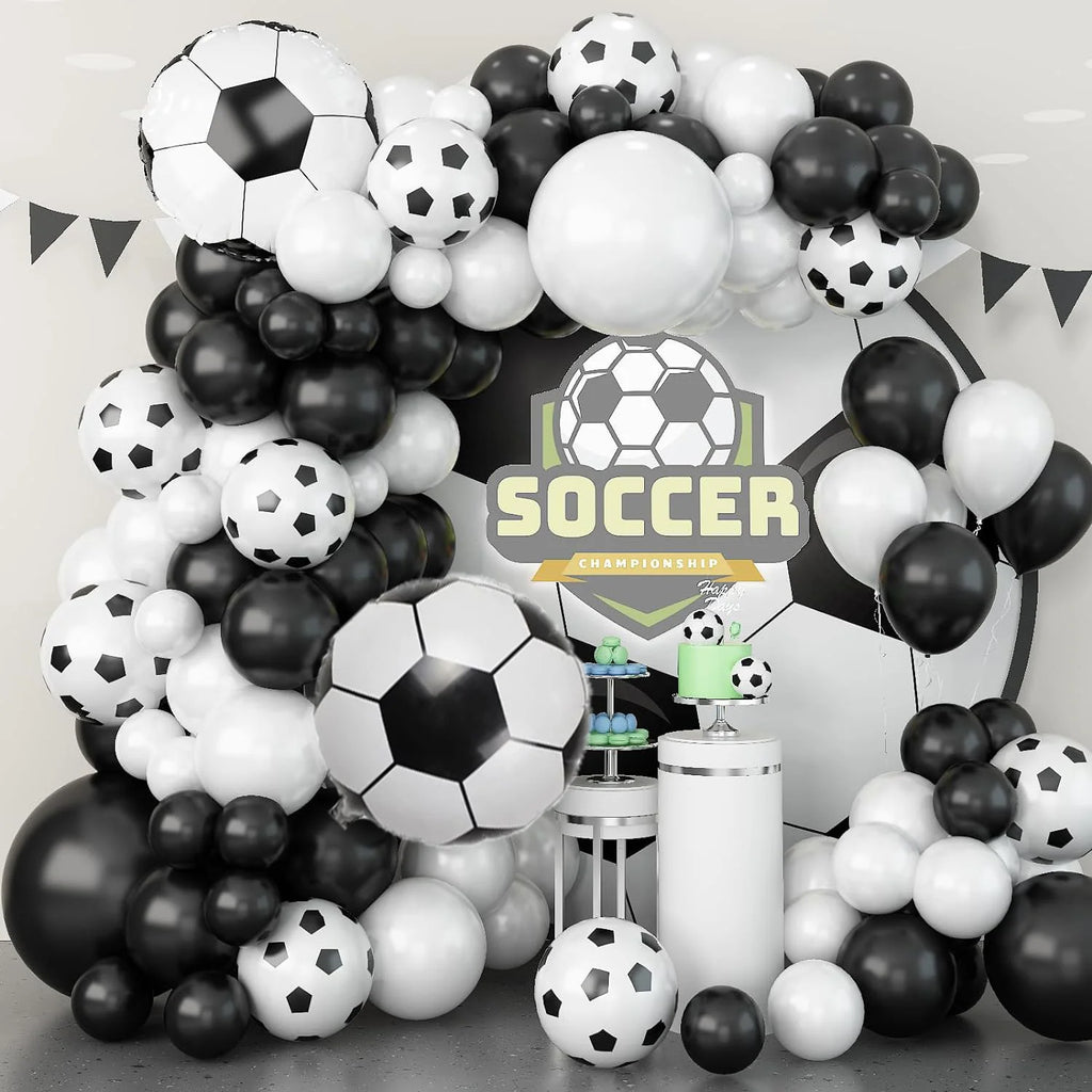 100pcs Football Themed Balloon Party Garland Arch Kit Birthday Party Celebration Party Football Anniversary Party - Big Tim's Magic Emporium