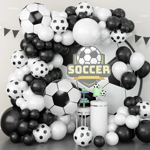 100pcs Football Themed Balloon Party Garland Arch Kit Birthday Party Celebration Party Football Anniversary Party - Big Tim's Magic Emporium