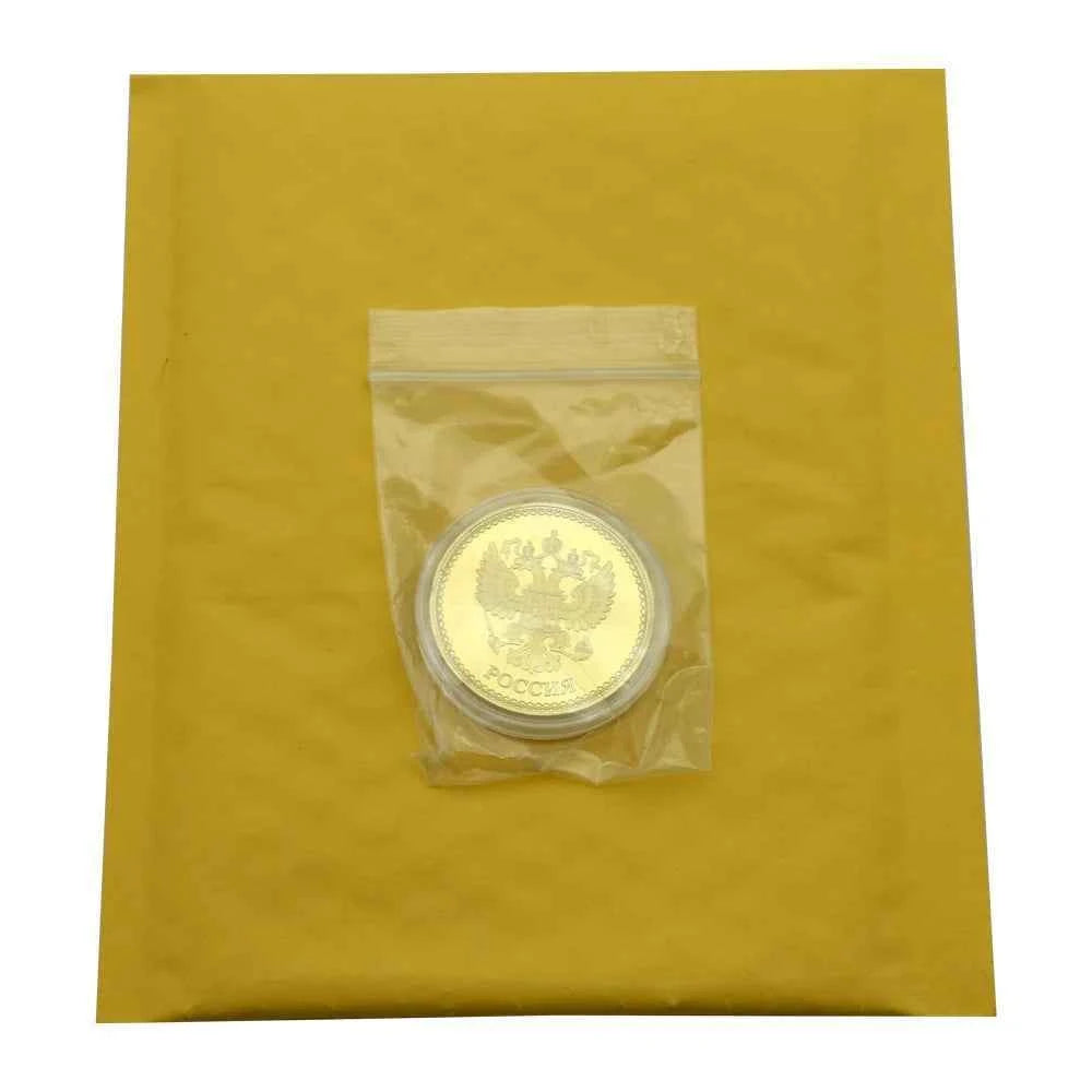 Russian Commemorative Coin Metal Medal Moscow Kremlin Poccnr Challenge Coin Holiday Gift Collection Customized Wholesale