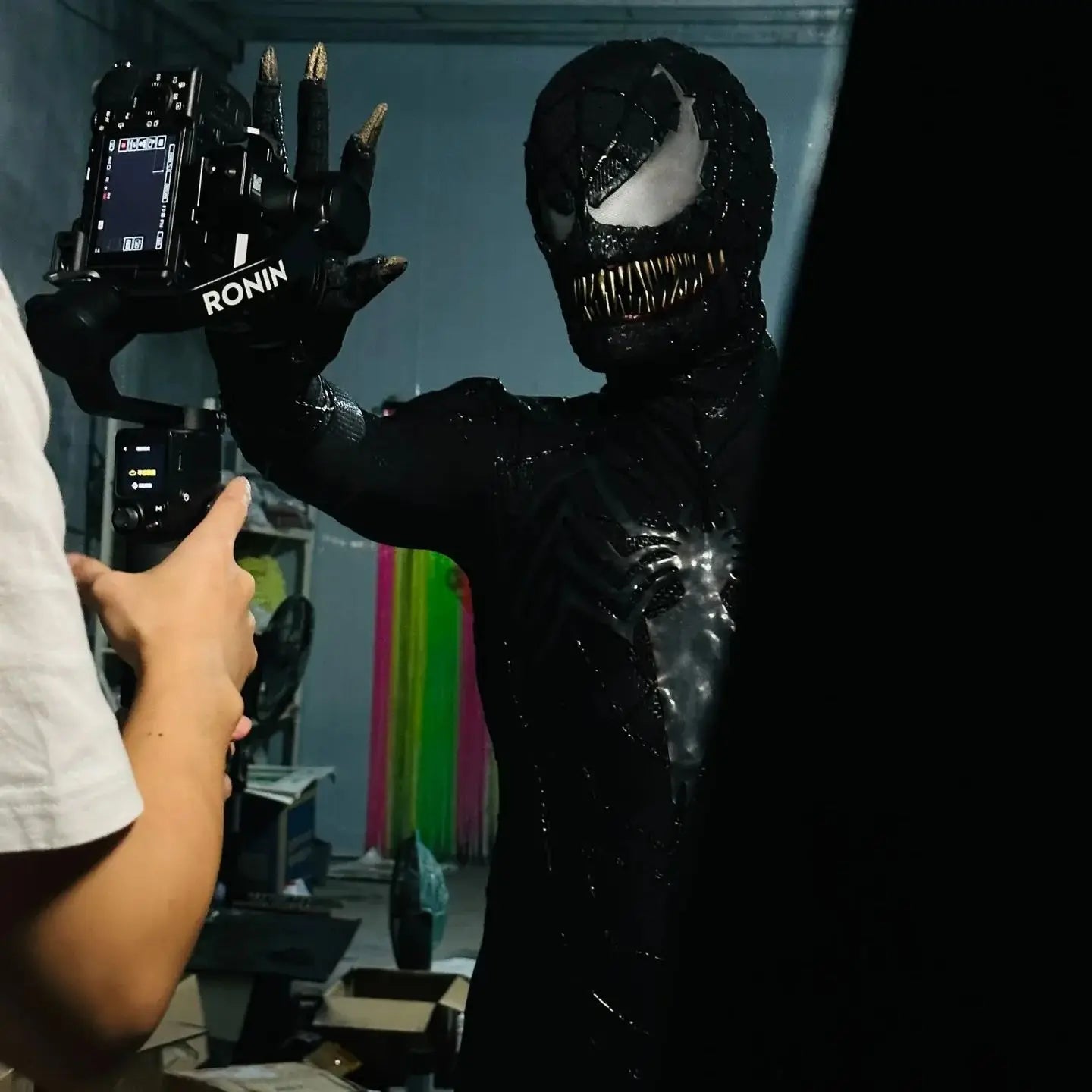 Venom 3: The Last Dance Venom Mask with Opened Mouth 1:1 Customizable Wearable Venom Helmet Movie Prop Halloween Cosplay Helmet