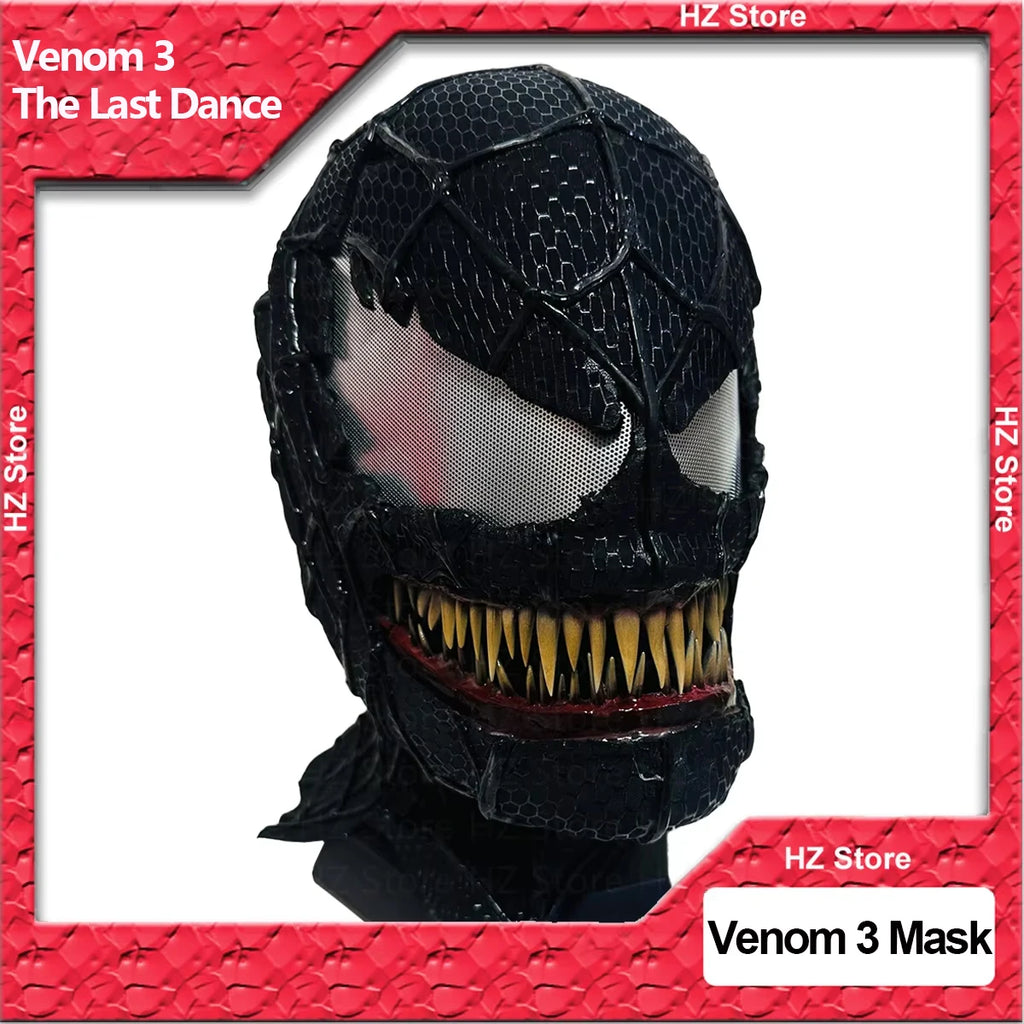 Venom 3: The Last Dance Venom Mask with Opened Mouth 1:1 Customizable Wearable Venom Helmet Movie Prop Halloween Cosplay Helmet - Big Tim's Magic Emporium