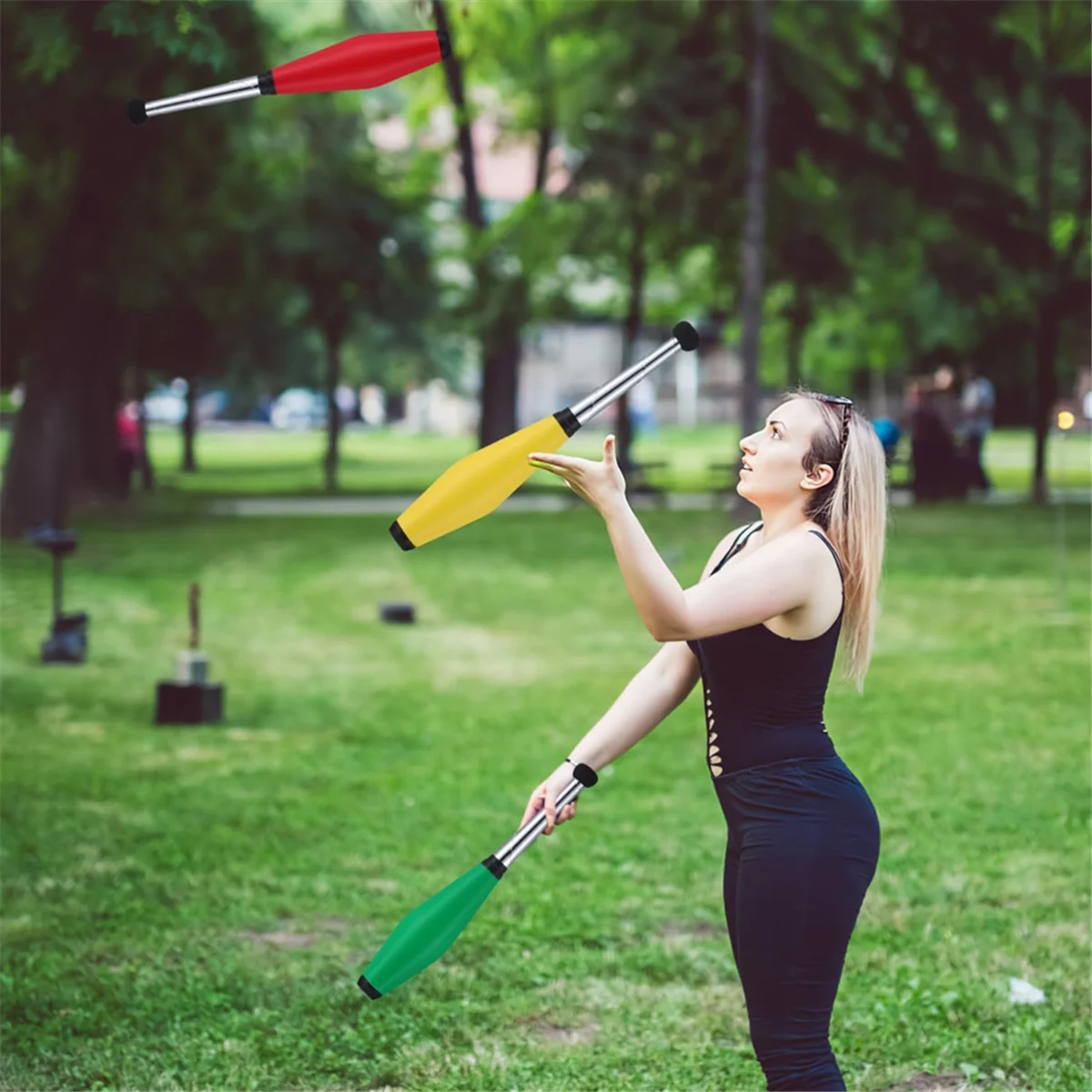 3 Pcs Juggling Stick Juggling Prop Stage Juggling Sticks Stage Performance Sticks Juggling Clubs Beginner