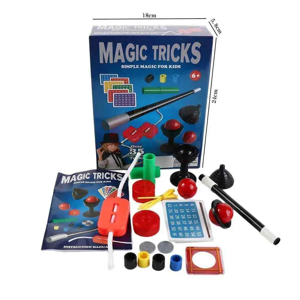 Puzzle Simple Magic Prop Beginners Magic Kit Set for Kids Exciting Magician Tricks Performance Show with Instruction Manual
