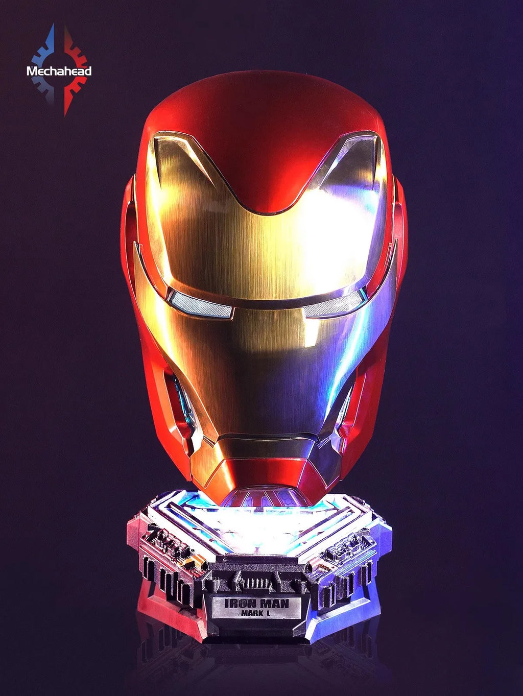 New Mechahead Mk50 Jarvis Iron Man Helmet Luminous Voice Control Deformable Electric Opening Halloween Cos Mask Male Toys Gifts - Big Tim's Magic Emporium