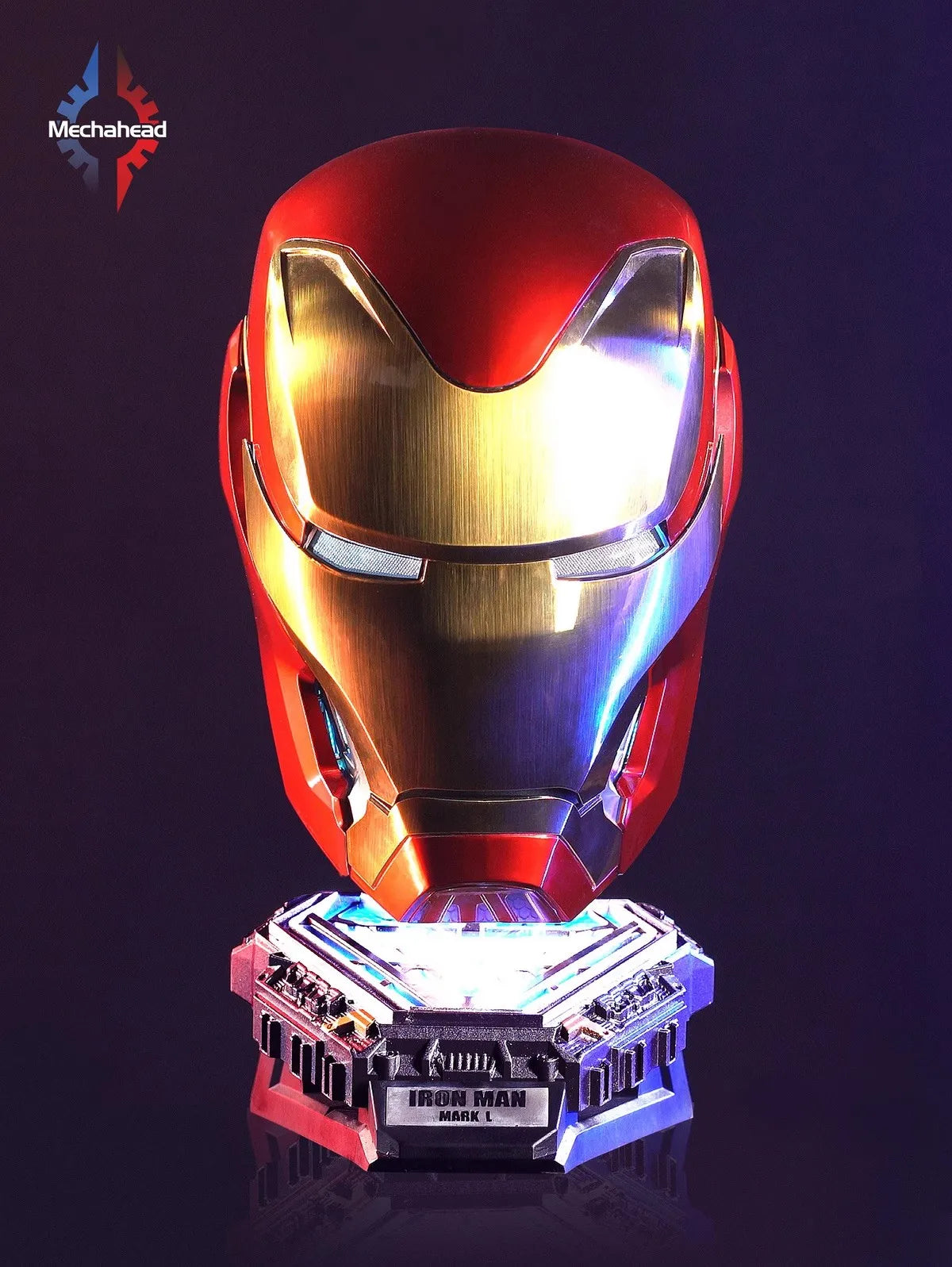 New Mechahead Mk50 Jarvis Iron Man Helmet Luminous Voice Control Deformable Electric Opening Halloween Cos Mask Male Toys Gifts - Big Tim's Magic Emporium
