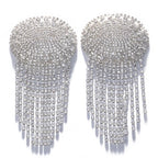 Sparkly Glass Crystal Rhinestone Tassel Nipple Pasties Rave Body Jewelry