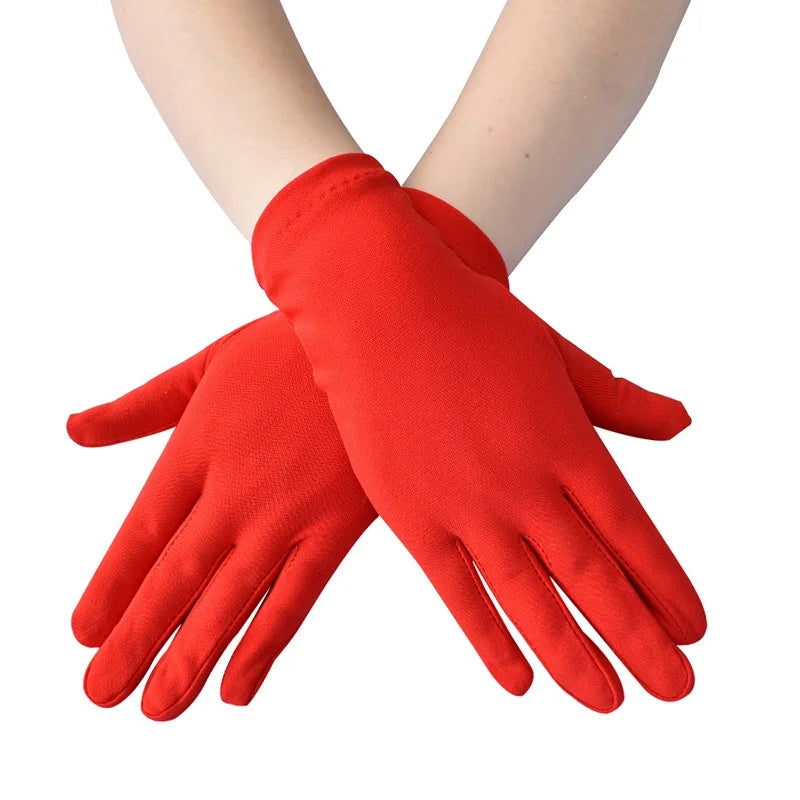 Festival Full Finger Performer Gloves Elastic Breathable Colorful Mitten Dance Cosplay Party Wedding Etiquette Glove Accessories - Big Tim's Magic Emporium