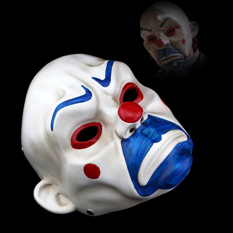 High Quality Resin Mask Collect Halloween Joker Robber Mask Adult Clown Dark Knight Scary Masquerade Party Cosplay Costume Props - Big Tim's Magic Emporium