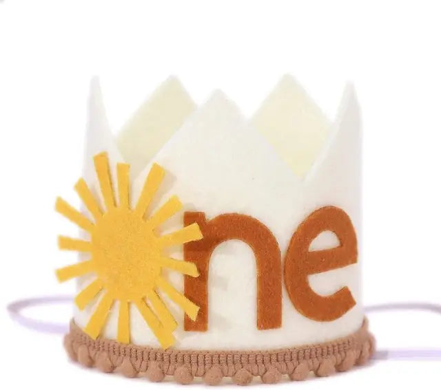 1st Birthday Party Decoration Sun's Birthday Crown Happy Birthday Party Decoration Hat