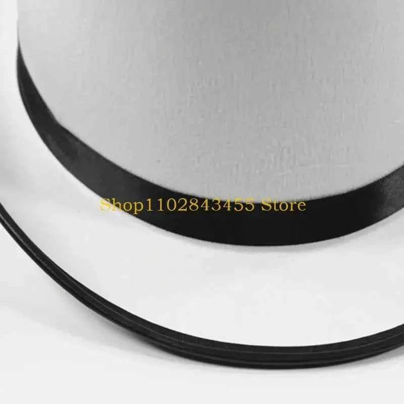 49MC Magician Top Hat White Top Hat Magician Performed Hat Stage Performances Bowler Top Hat Fancy Dress Costume