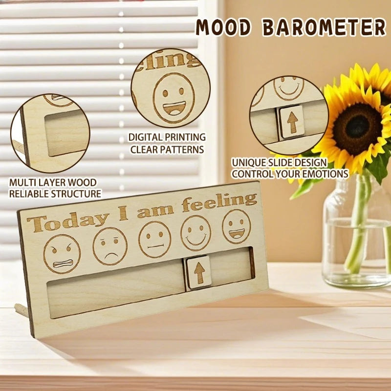 Emotions, Mood, Barometer, Personal Wooden Emotions, Cute Decorations, Christmas and Halloween Gifts, The Best Gifts for Friends - Big Tim's Magic Emporium