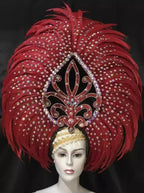 The Stardust Wings of Radiance – Deluxe Feathered Samba & Carnival Crown