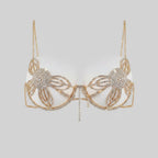 Dazzling Crystal Sling Chest & Skirt Chain Luxury Body Jewelry Set