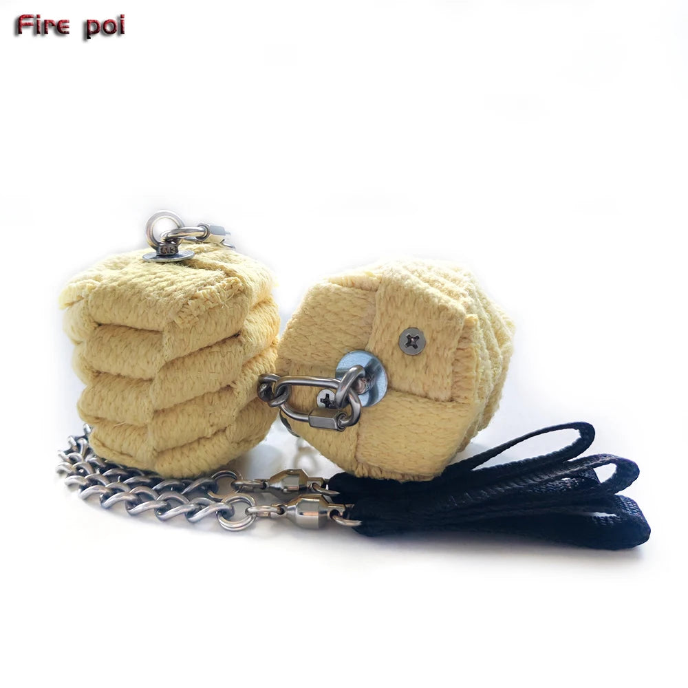 Fire Performer Poi Circus Arts Fire Spinning Fire Juggling Pair of Pro Medium Twista Fire Poi