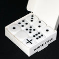 Forcing Dice Set (White ,No Instructions) Magic Tricks Close Up Parlor Illusions Gimmicks Mentalism Props Force a Number Magia - Big Tim's Magic Emporium