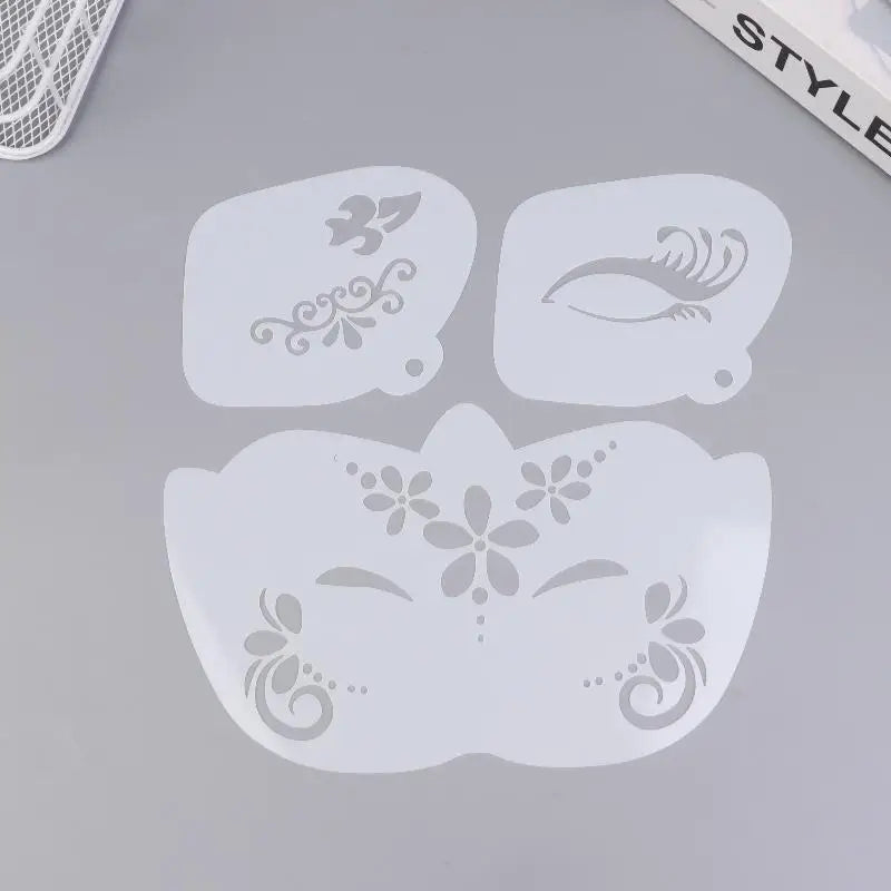 Face Paint Stencils Professional Body Art Paint Stencils Reusable For Adults Kids Easily Use Templates For Parties Makeup Tools