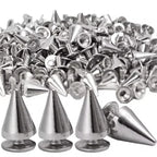 Metal Cone Studs & Spikes Screwback Rivets for Leathercraft, Clothes & DIY Hardware