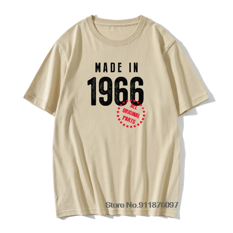 Funny T shirt Husband Birthday Gift 100% Cotton Retro TShirts 1965 1966 1967 1968 1969 Vintage Print Man Round Neck Clothes - Big Tim's Magic Emporium