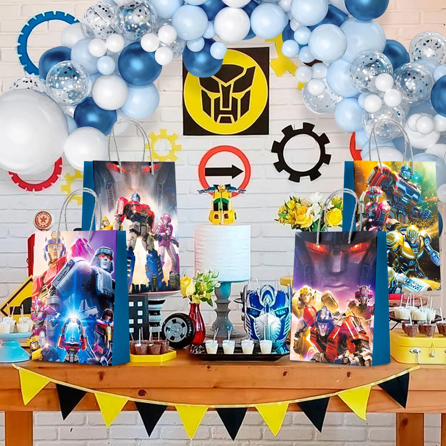 Transformers Party Gift Bags-16pcs Transformers Party Bags/Transformers Party Gift Treat Bags for Transformers Party Decorations - Big Tim's Magic Emporium