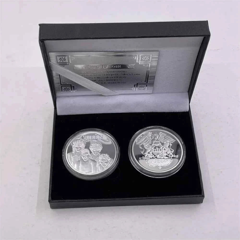 Mixed Designs Queen Gold Coin Popular World Band Commemorative Coin Freddie Mercury Challenge Collectibles Home Decor Gift