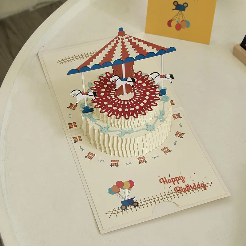Happy Birthday Pop Up Card – 3D Birthday or Anniversary Greeting Card for Milestone Celebrations, Wedding Anniversary