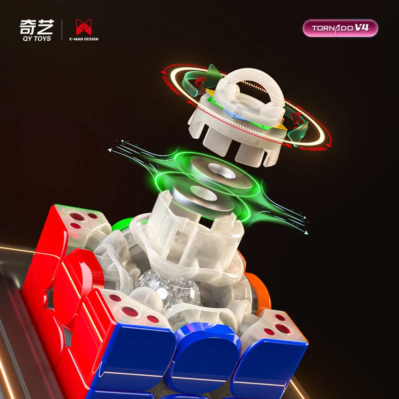 [JudyCube] Qiyi X-Man Tornado V4M Pioneer UV Version Magnetic Magic Speed Cube  Qiyi XMD Tornado V4 M Flagship 3x3x3
