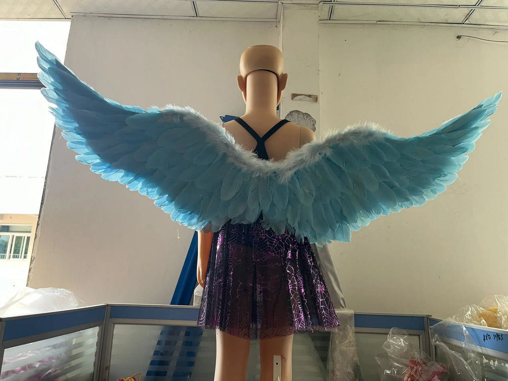 Party Glow LED Angel Feather Wing with Luminous Light Up Effect for Costume Birthday, Wedding and Christmas - Big Tim's Magic Emporium